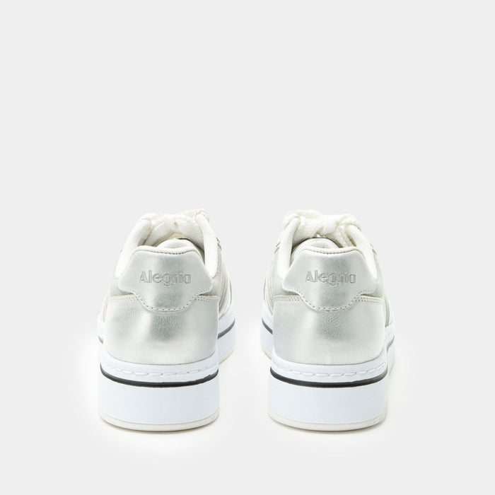 Alegria Alyster Shimmer Silver Shoe