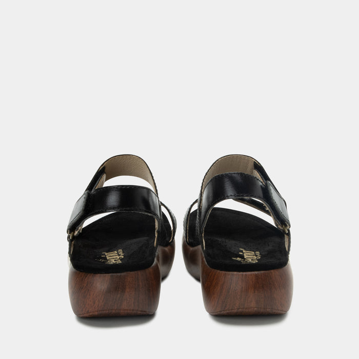 Alegria Bailee Woven Noir Sandal