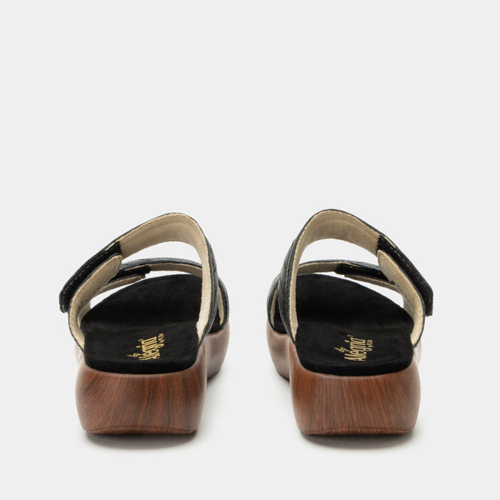 Alegria Brayah Black Sandal