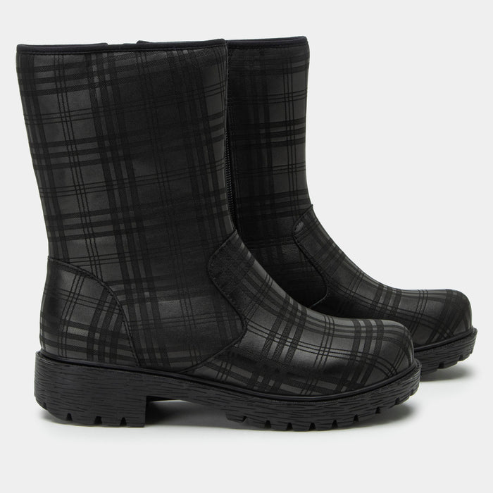 Alegria Chalet Plaid To Meet You Boot
