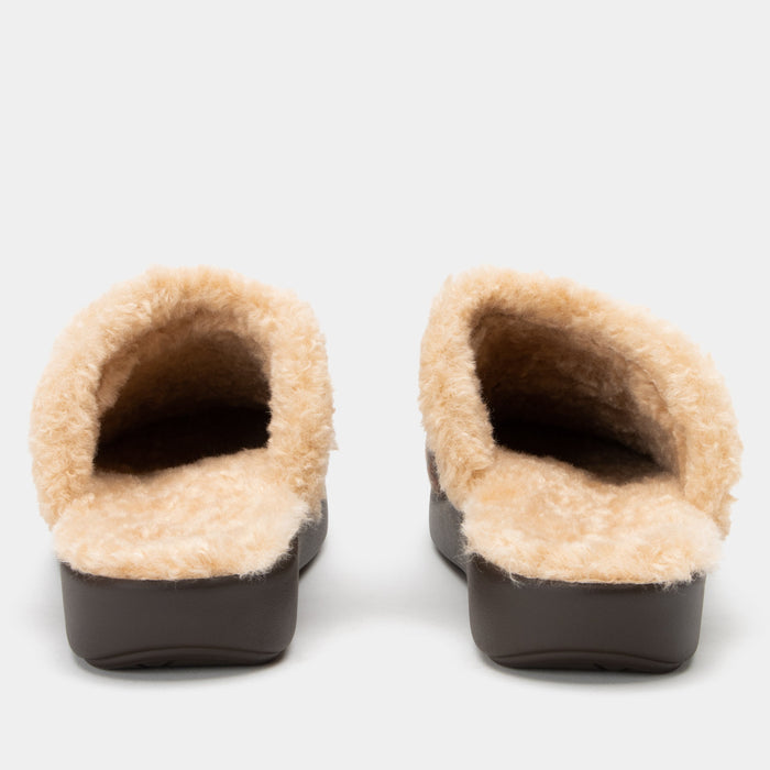 Alegria Comfee Plaidly Brown Slipper