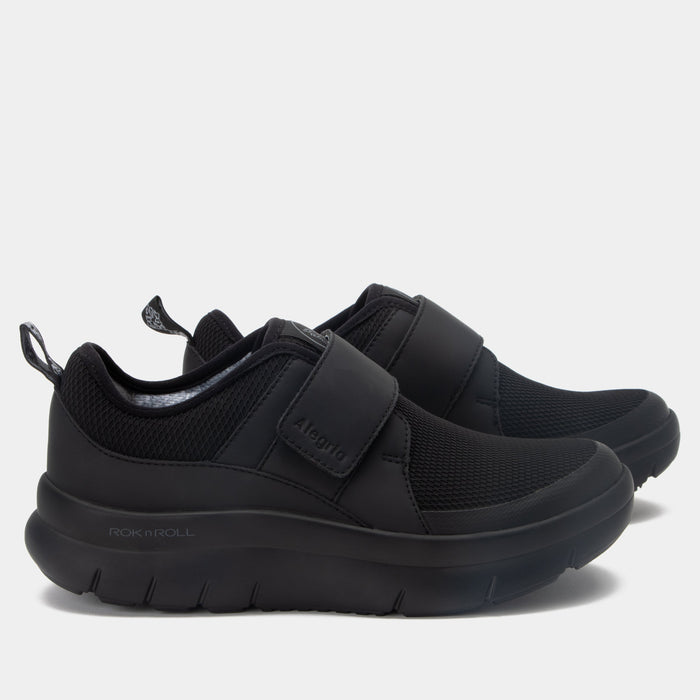 alegria Double Trouble Black Mesh Shoe
