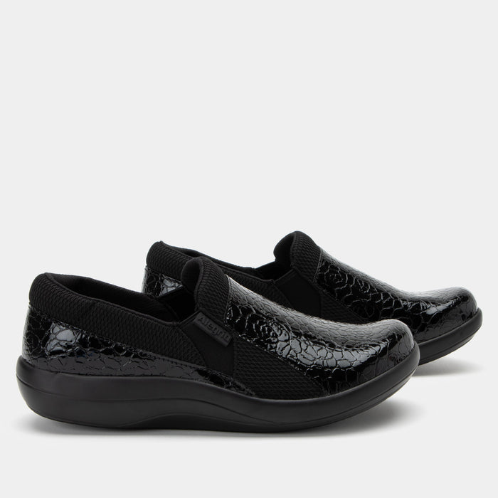 Alegria Duette Flourish Black Shoe