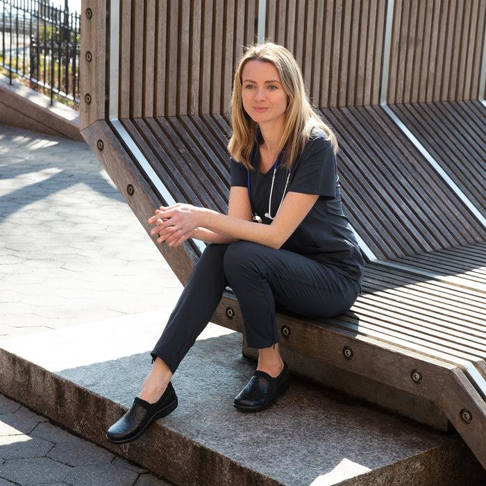 alegria Duette Flourish Black Shoe