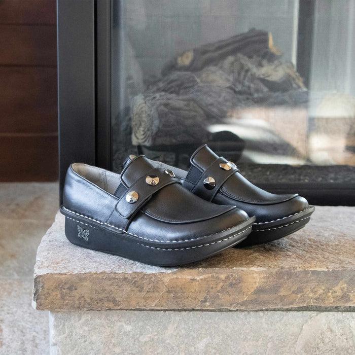 alegria Ericka Black Gloss Shoe