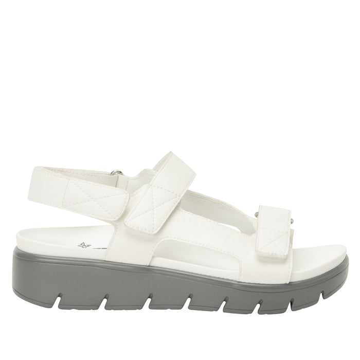 Alegria Henlee White Sandal