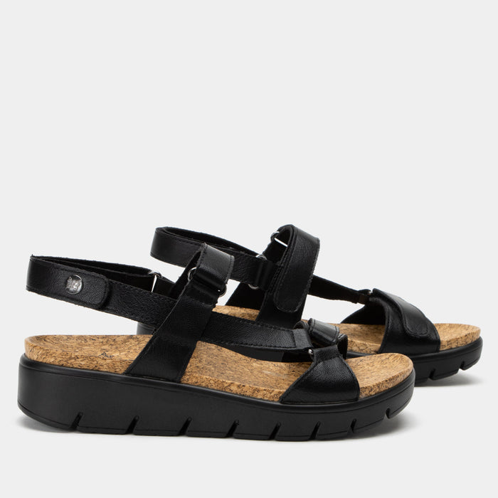 Alegria Henna Black Sandal