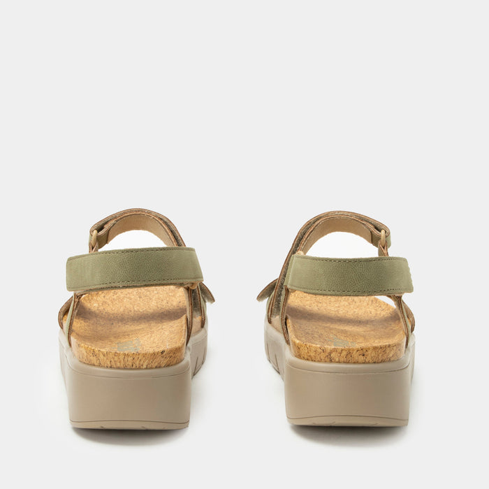 Alegria Henna Washed Khaki Sandal