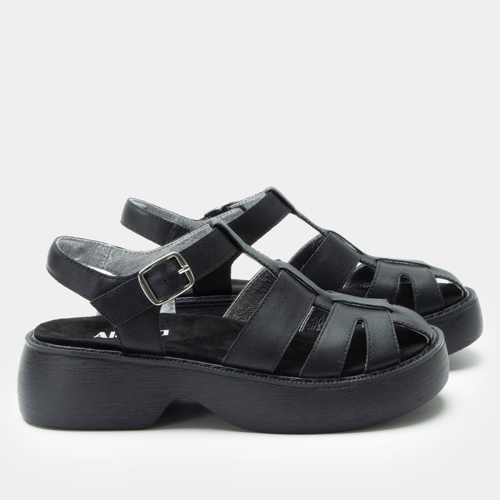 alegria Ingrid Black Sandal