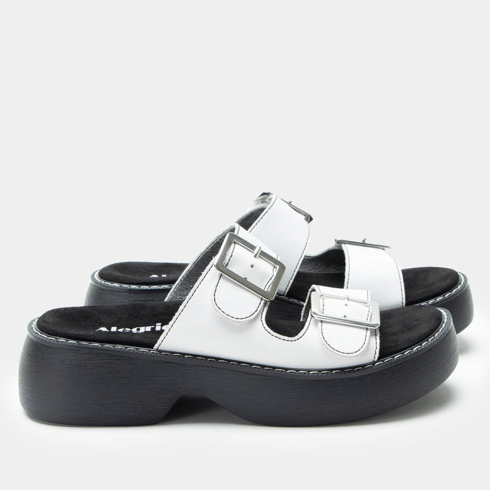 Alegria Iza White Sandal