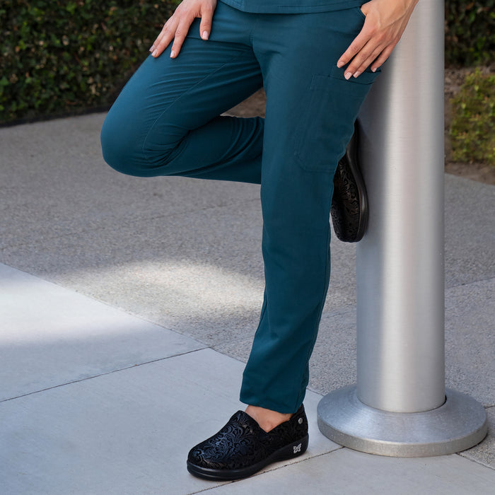 Alegria Keli Black Embossed Paisley Shoe