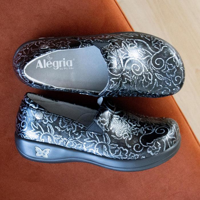 Alegria Keli Embroider Me Pewter Shoe