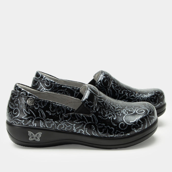 Alegria Keli Embroider Me Pewter Shoe