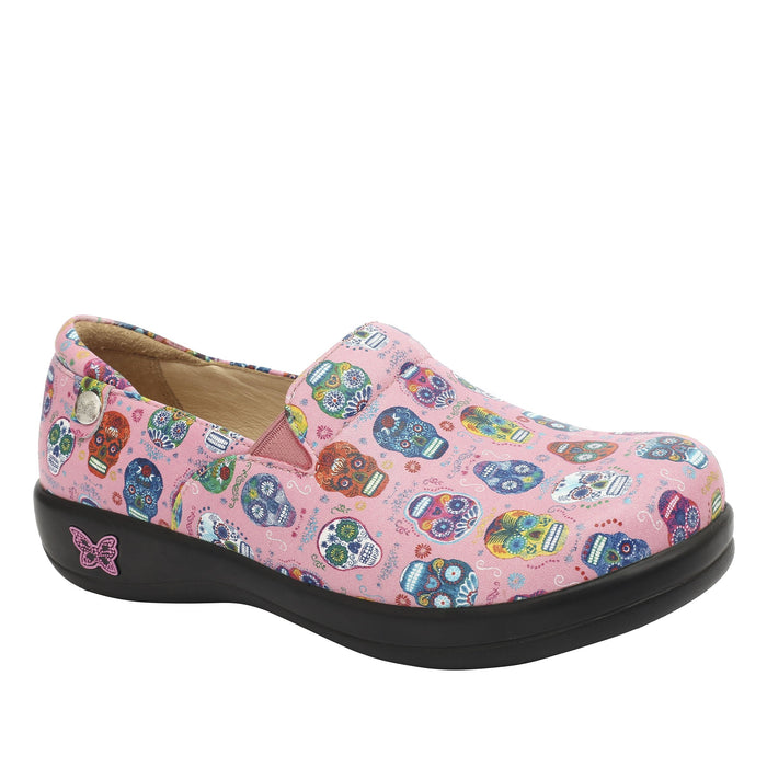 Alegria Keli Sugar Skulls Pink Shoe