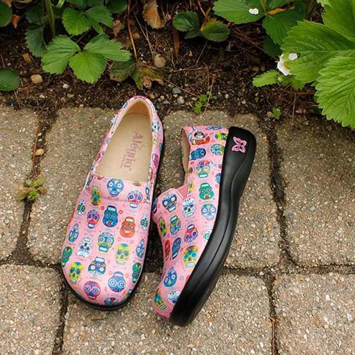 alegria Keli Sugar Skulls Pink Shoe