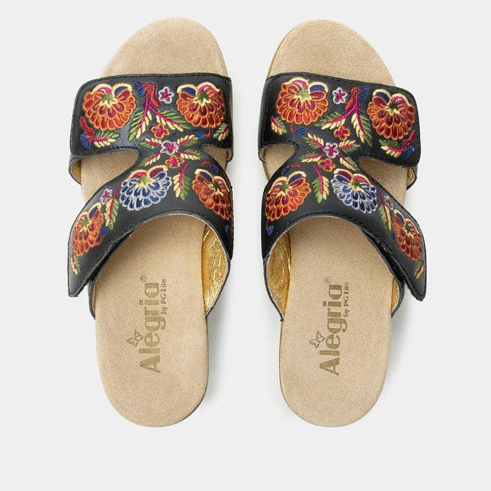 Alegria Linn Black Needles And Pins Sandal