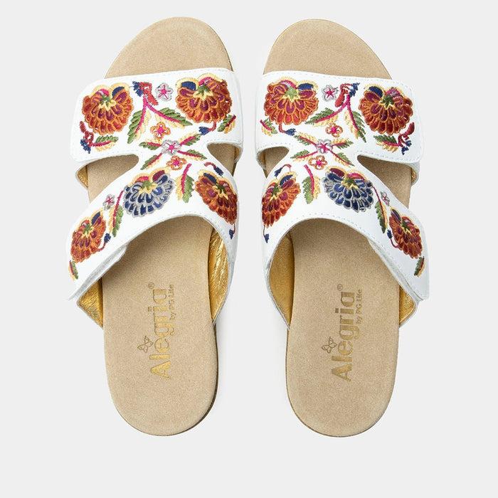 Alegria Linn White Needles And Pins Sandal