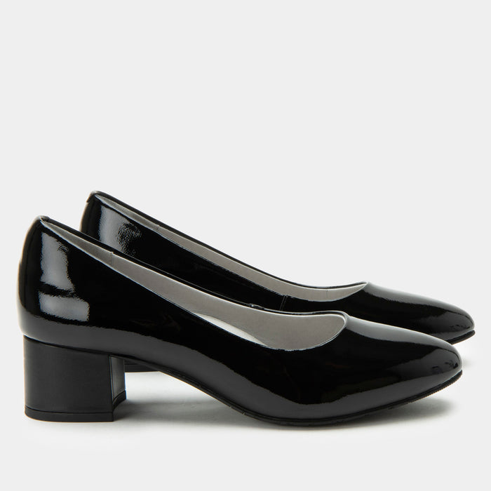 alegria Lisah Black Patent Shoe