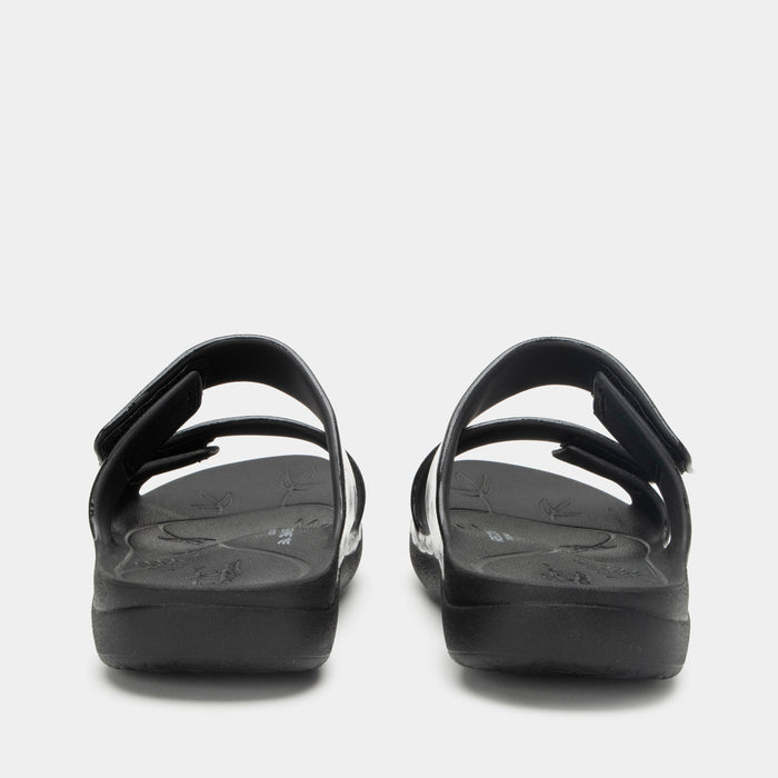 Alegria Orbyt Black Gloss Sandal