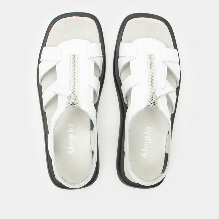 Alegria Palmer White Sandal