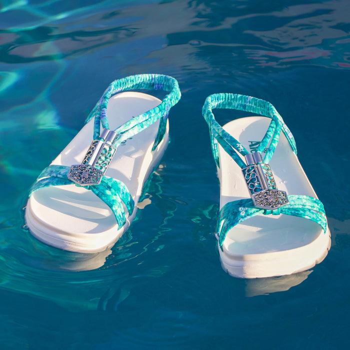 alegria Roz Aqua Flora Sandal