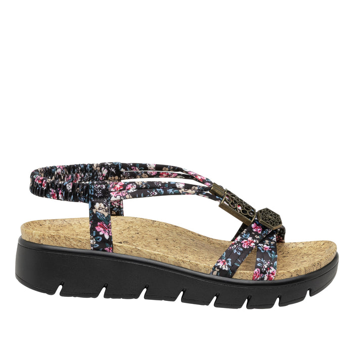 Alegria Roz Charm Black Sandal