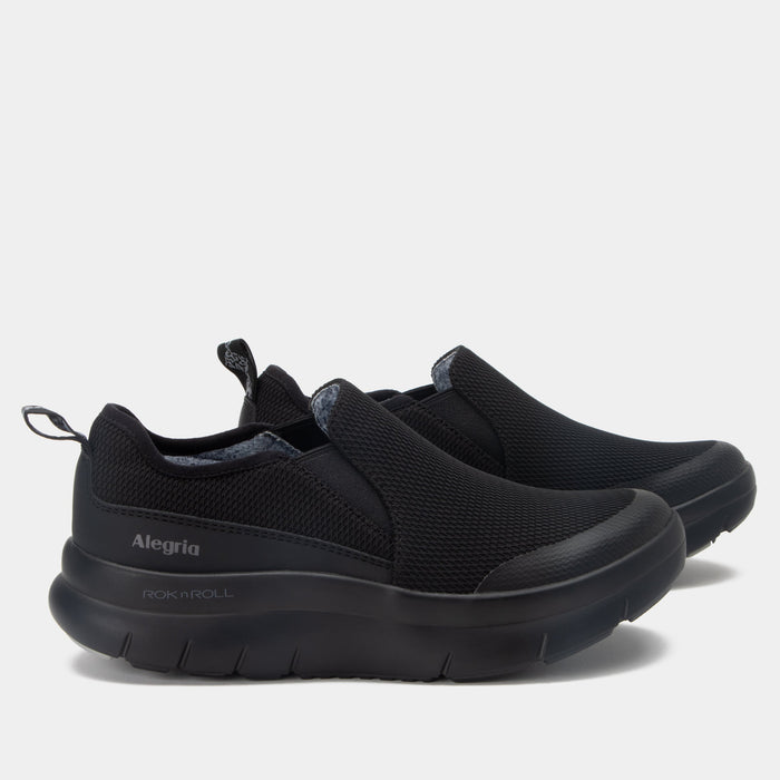 alegria Shift Lead Black Mesh Shoe