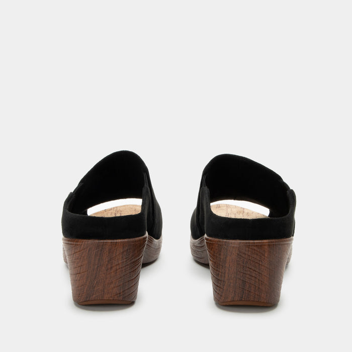 Alegria Shilaine Stretch Black Sandal