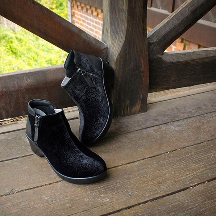 alegria Sloan Raven Velvet Boot