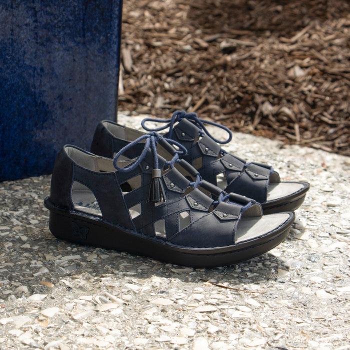 alegria Valerie Oiled Navy Sandal