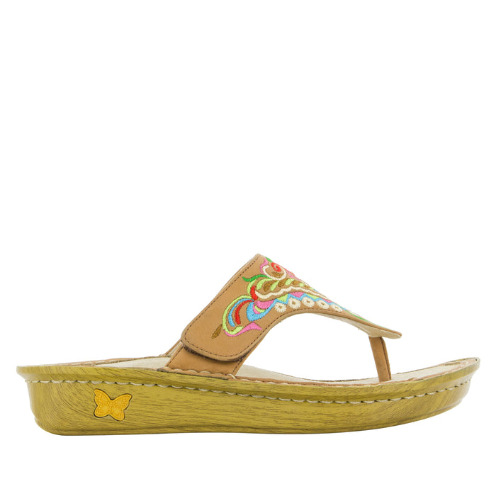 Alegria Vanessa Chrysalis Cognac Sandal