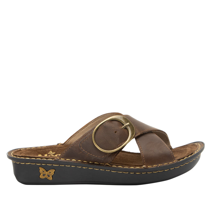 Alegria Vanya Oiled Brown Sandal