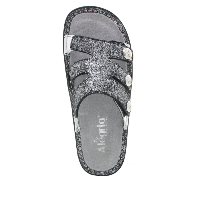 Alegria Venice Chirpy Pewter Sandal