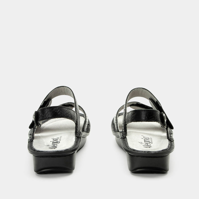Alegria Verona Basketry Black Sandal