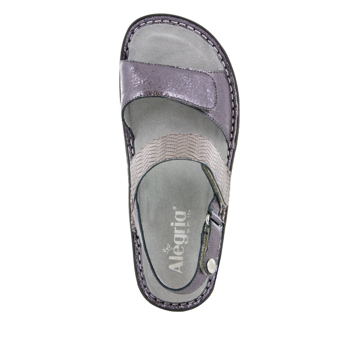 Alegria Verona Braided Pewter Sandal