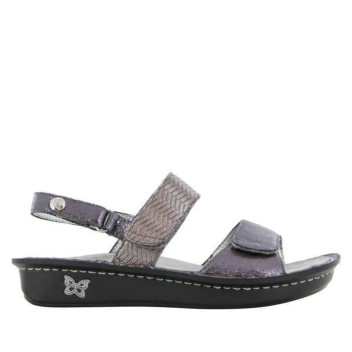 alegria Verona Braided Pewter Sandal