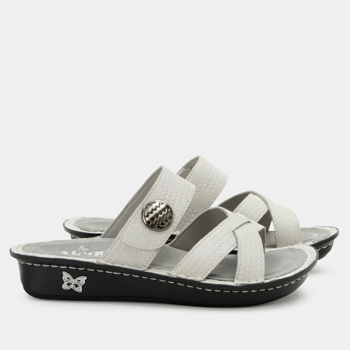 alegria Victoriah Basketry White Sandal