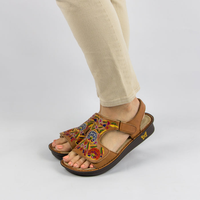 alegria Viki Cognac Needles & Pins Sandal