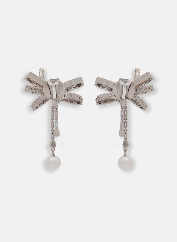 Alessandra Rich BAGUETTE BOWS EARRINGS