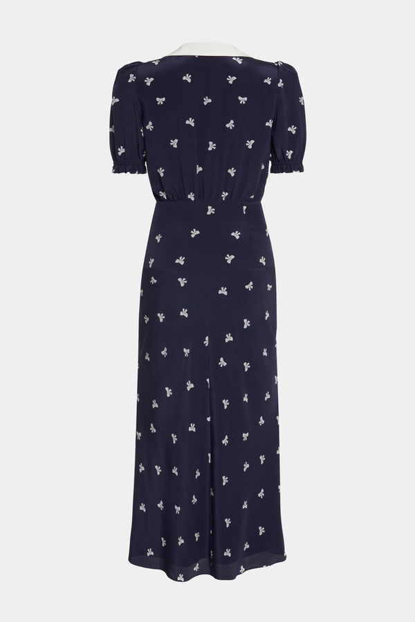 Alessandra Rich BOWS PRINT DRESS