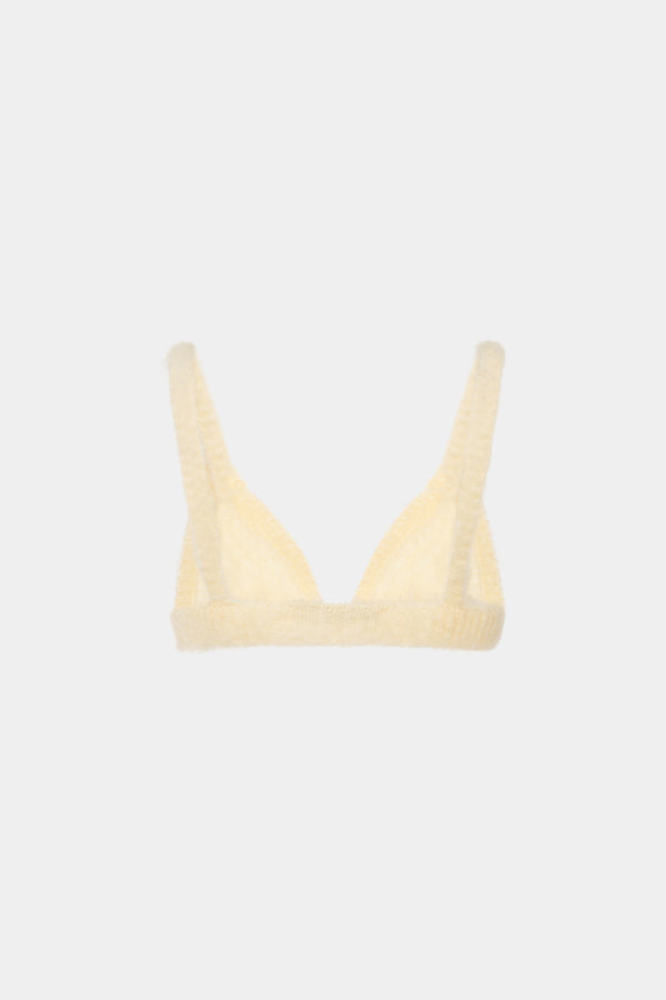 Alessandra Rich CARDED MOHAIR BRA