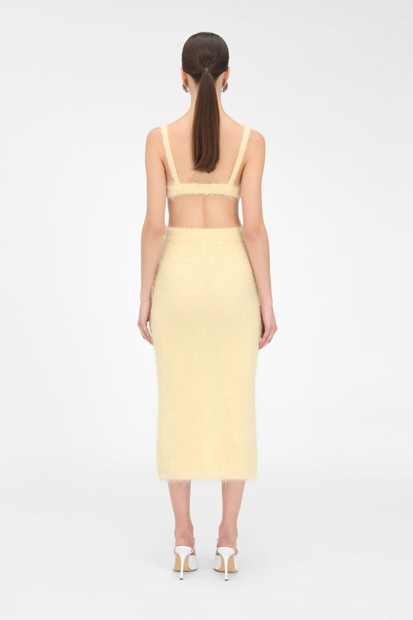 Alessandra Rich CARDED MOHAIR BRA