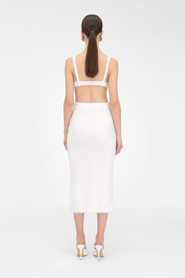 Alessandra Rich CARDED MOHAIR BRA
