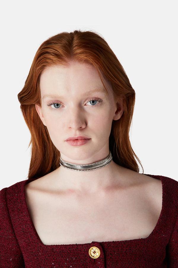 Alessandra Rich CHOKER WITH CRYSTALS