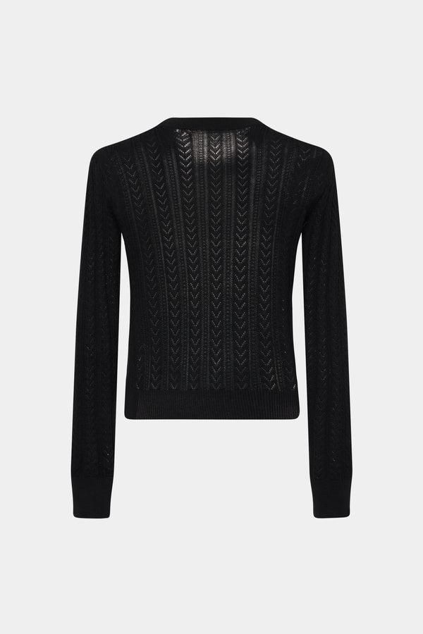 Alessandra Rich COTTON AND CASHMERE BLEND JUMPER