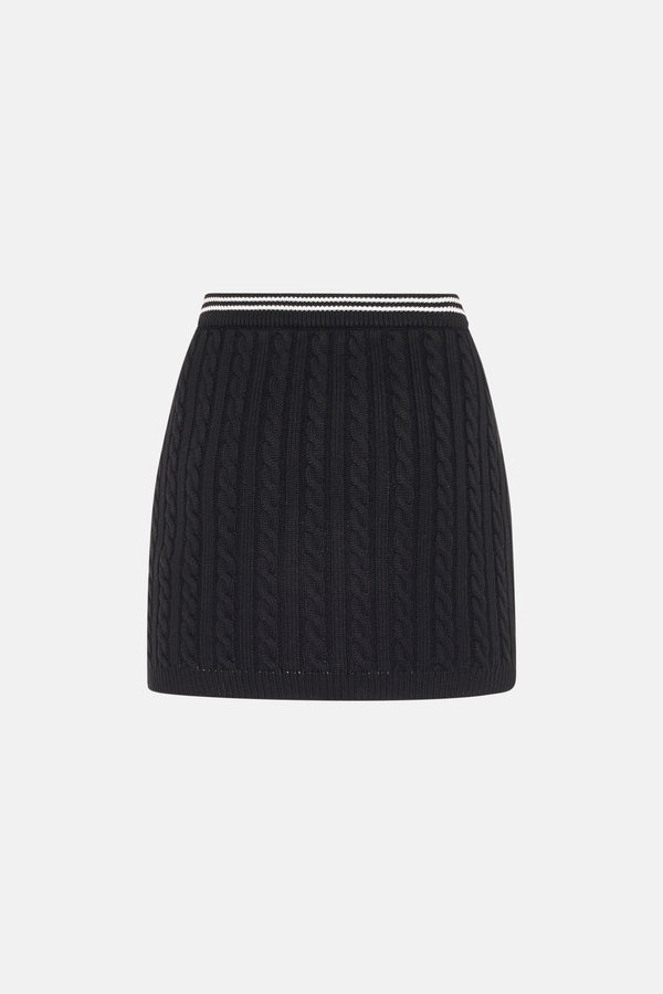alessandra rich COTTON MINI SKIRT