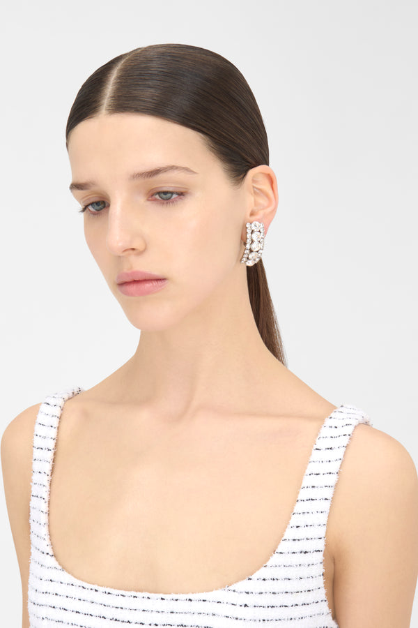 Alessandra Rich CRYSTAL EARRINGS