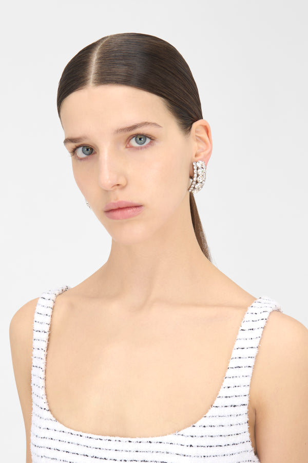 Alessandra Rich CRYSTAL EARRINGS