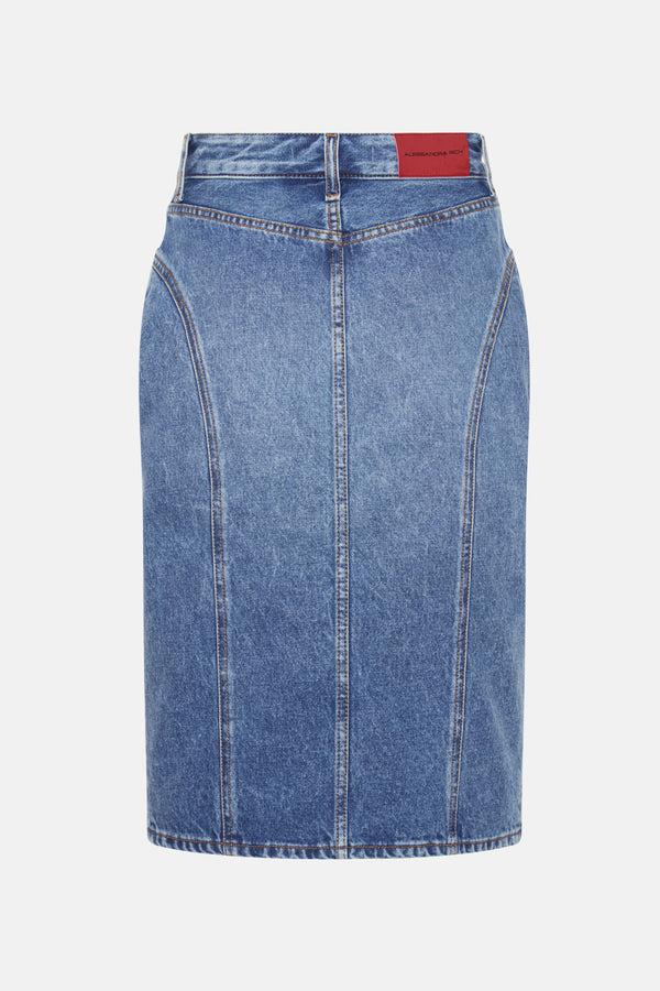 Alessandra Rich DENIM SKIRT