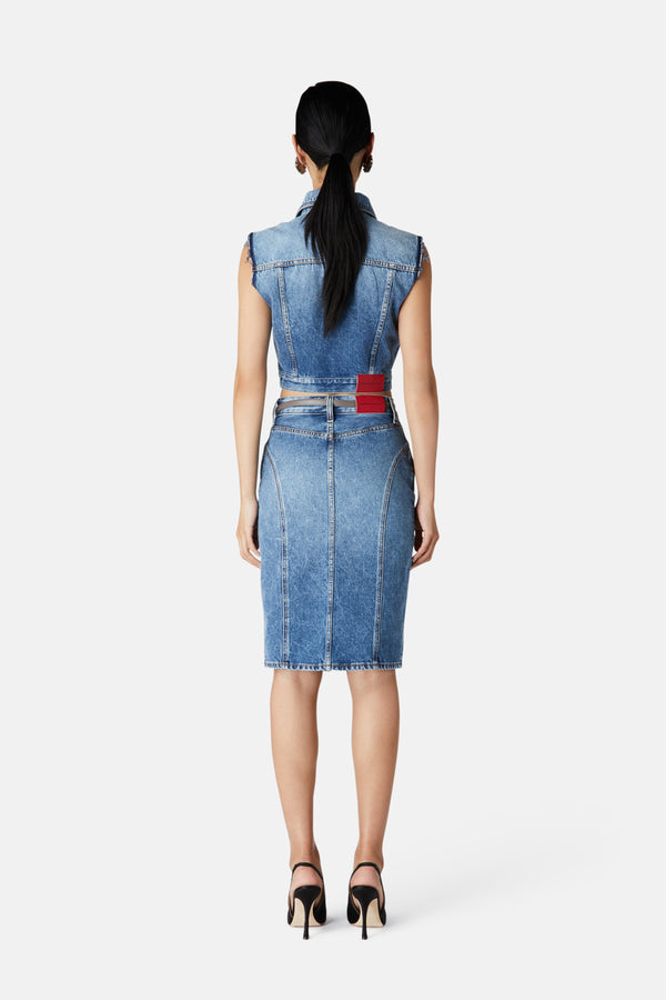 Alessandra Rich DENIM SKIRT